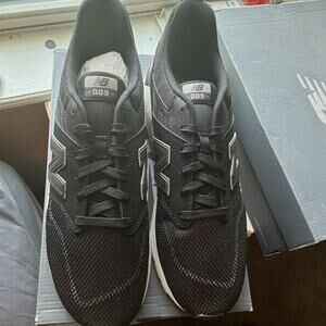 New Balance 009 MS009BK1 Men's Low Top Mesh Lace-Up Sneakers Black/Gray